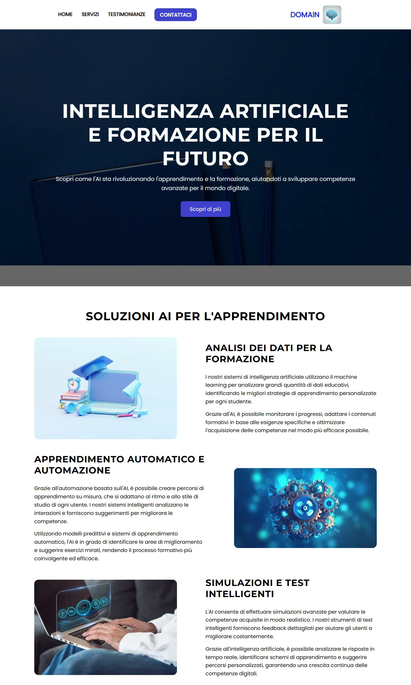 AI Training Courses · IT — AI education screenshot