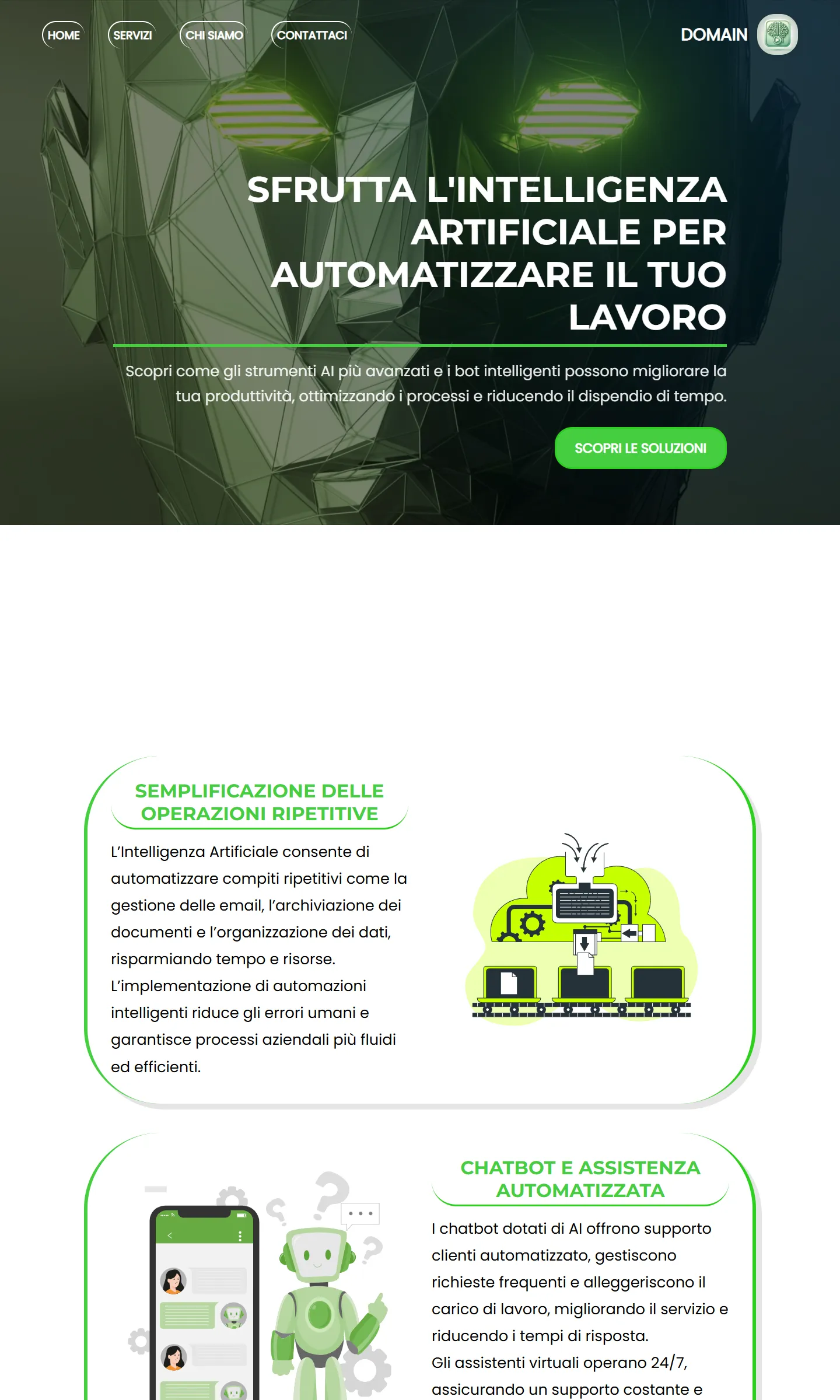 AI Business Automation · IT — AI automation screenshot