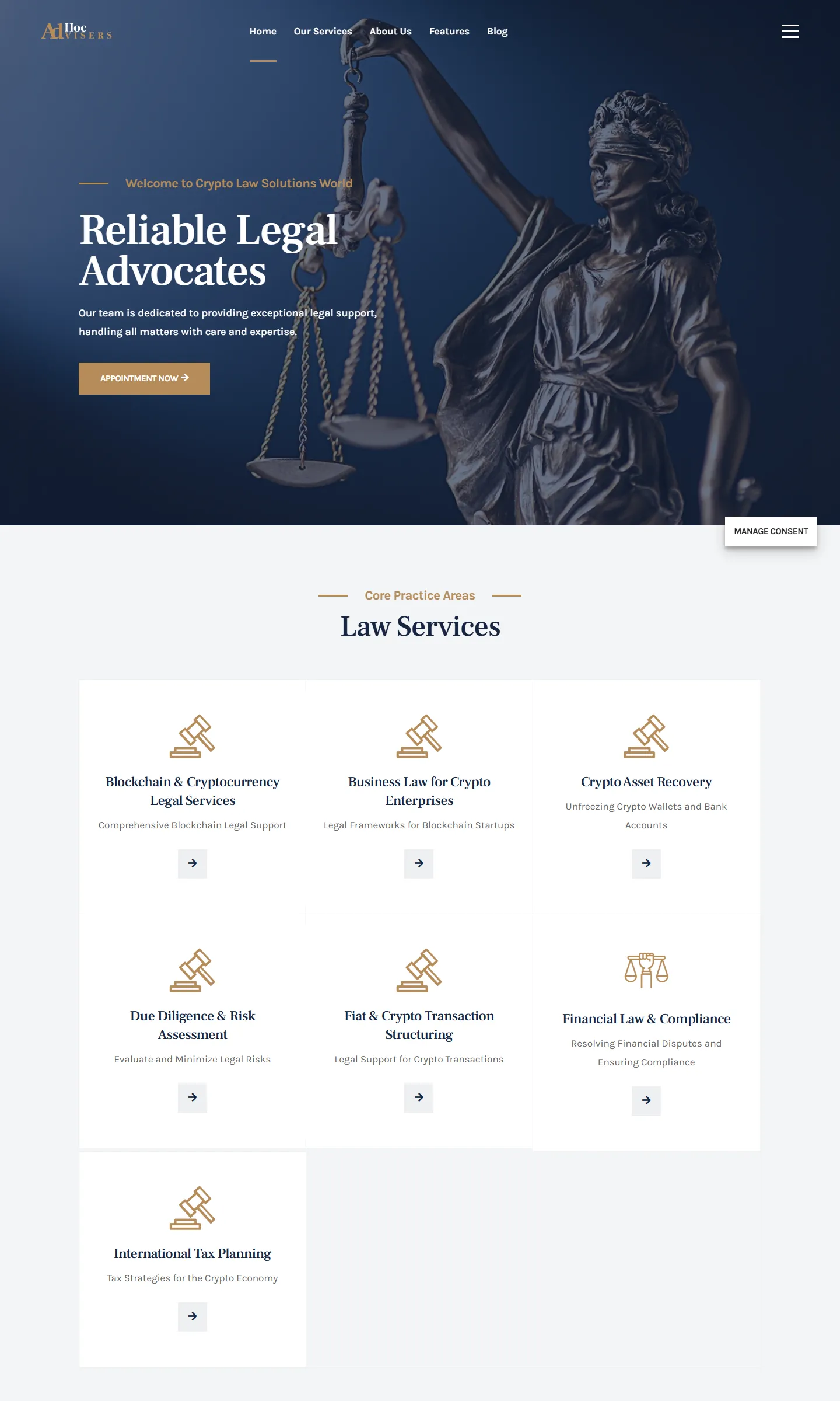 Crypto Law Solutions — Crypto law screenshot