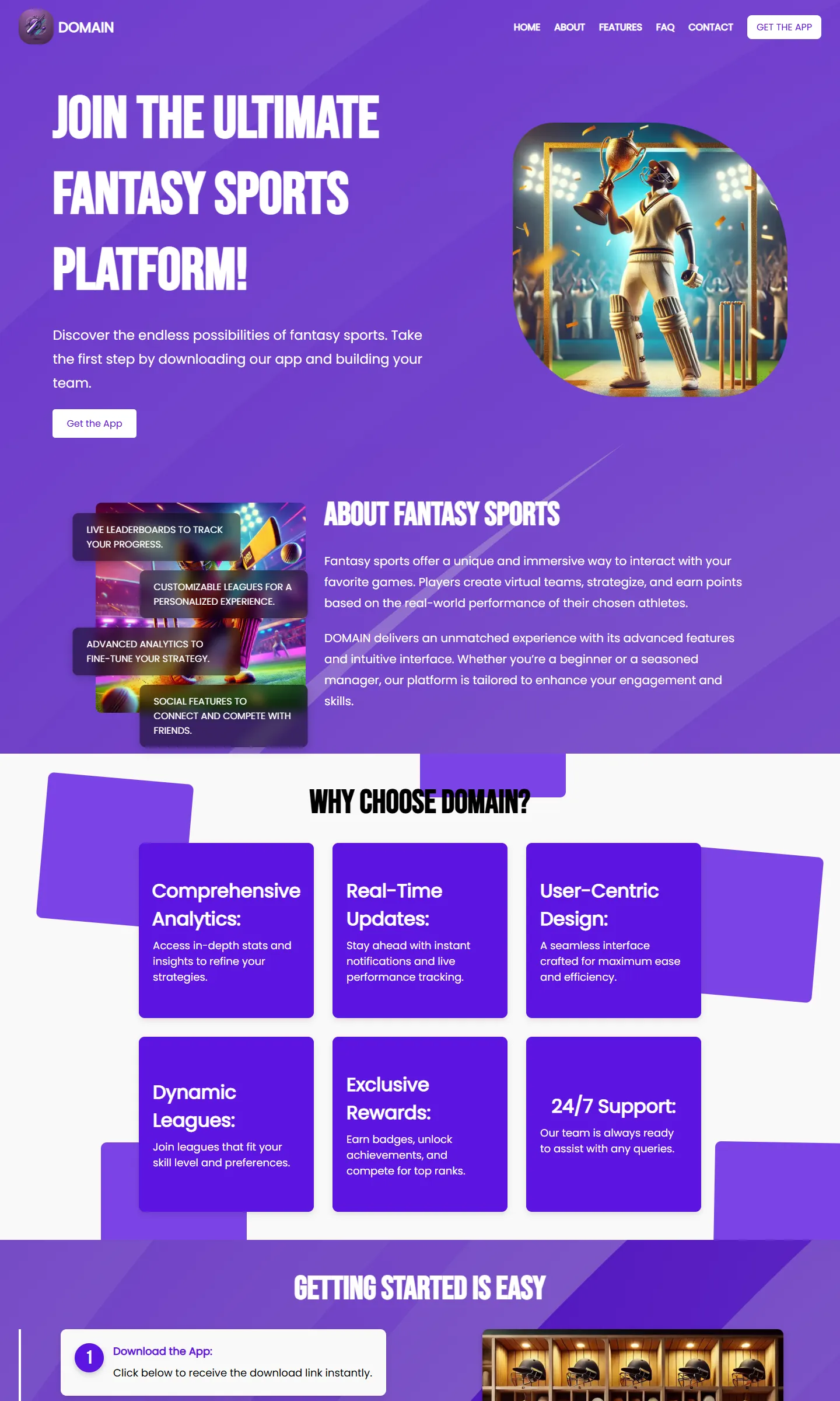 Fantasy Sports Platform · EN — Fantasy sports screenshot