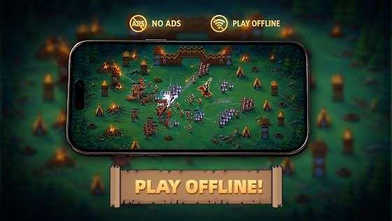 Play offline: the game running on a phone with no-ads and offline badges